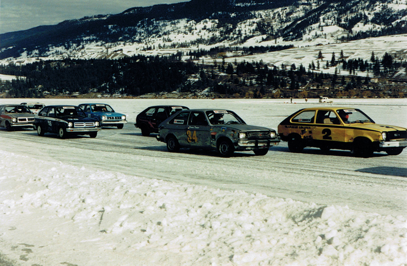  - Starting-grid-for-another-ice-race-on-Wood-Lake-BC